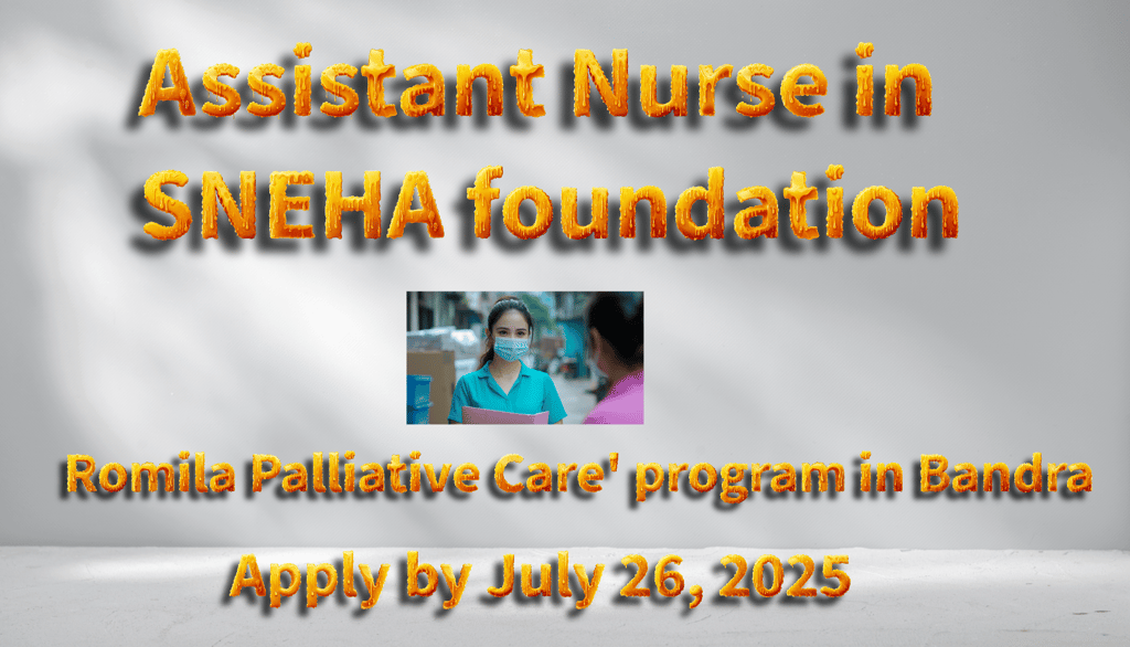 SNEHA foundation - Romila Palliative Care' program in Bandra