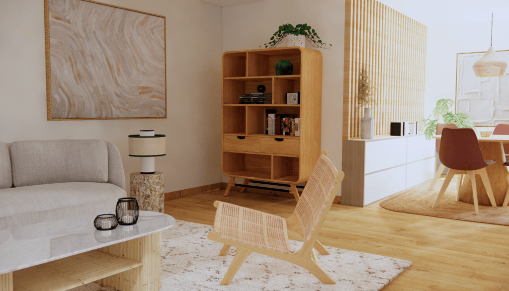 Salon d'inspiration Japandi
