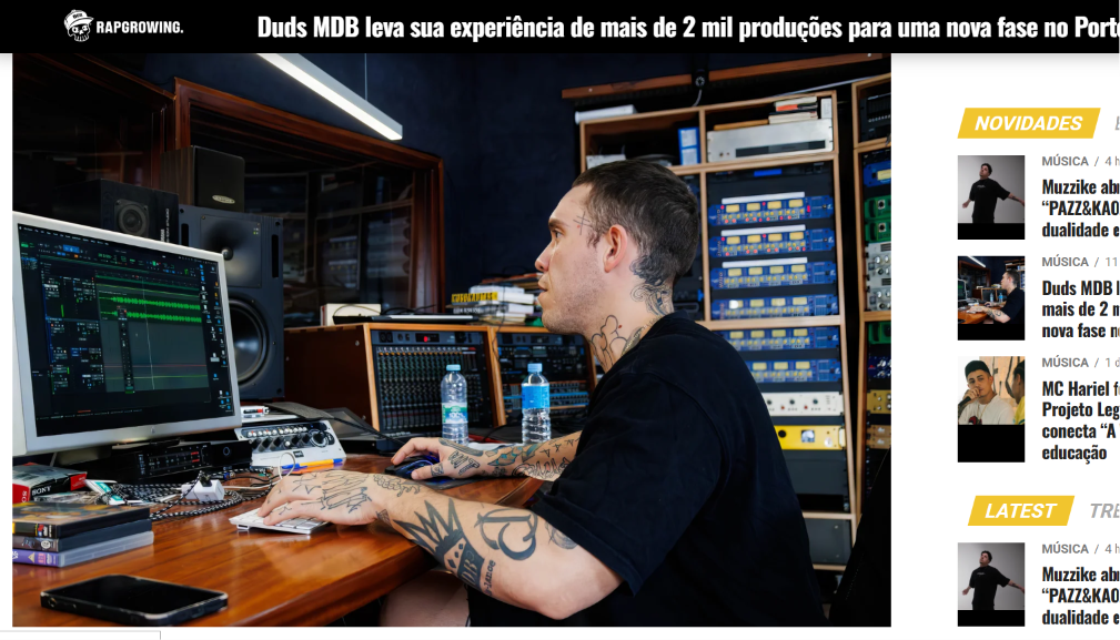 Matéria da Rap Growing destaca a nova fase de Duds MDB no Porto