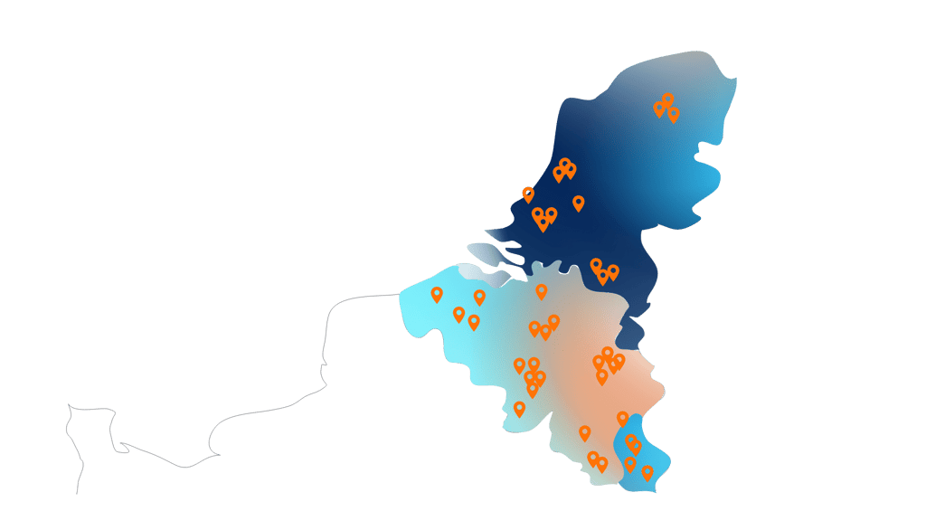 Benelux werkgebied Schoonmaak