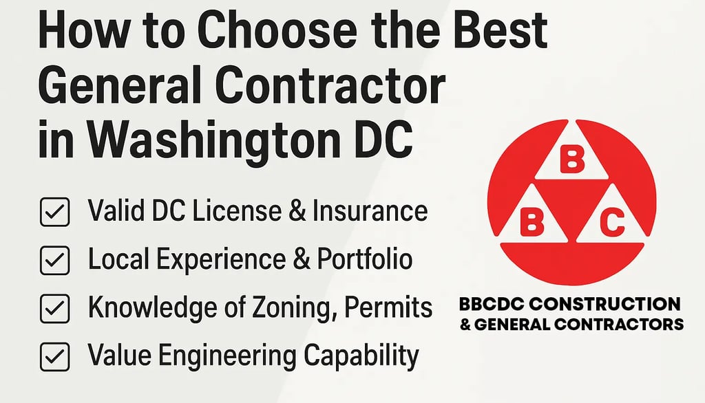 best general contractors washington dc