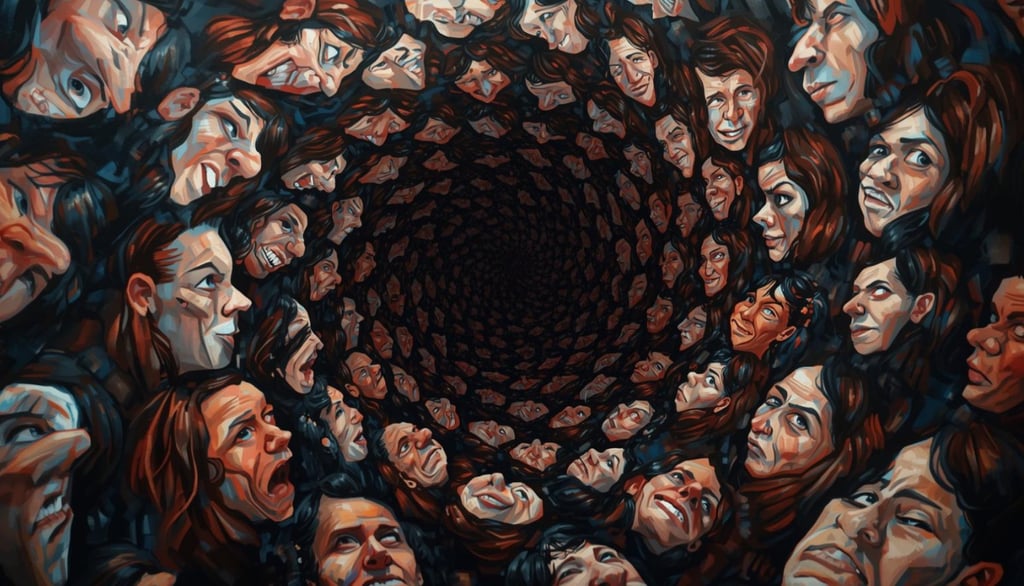 Depiction of anxiety in social settings, Friend Indeed emotional support resource alongside therapy