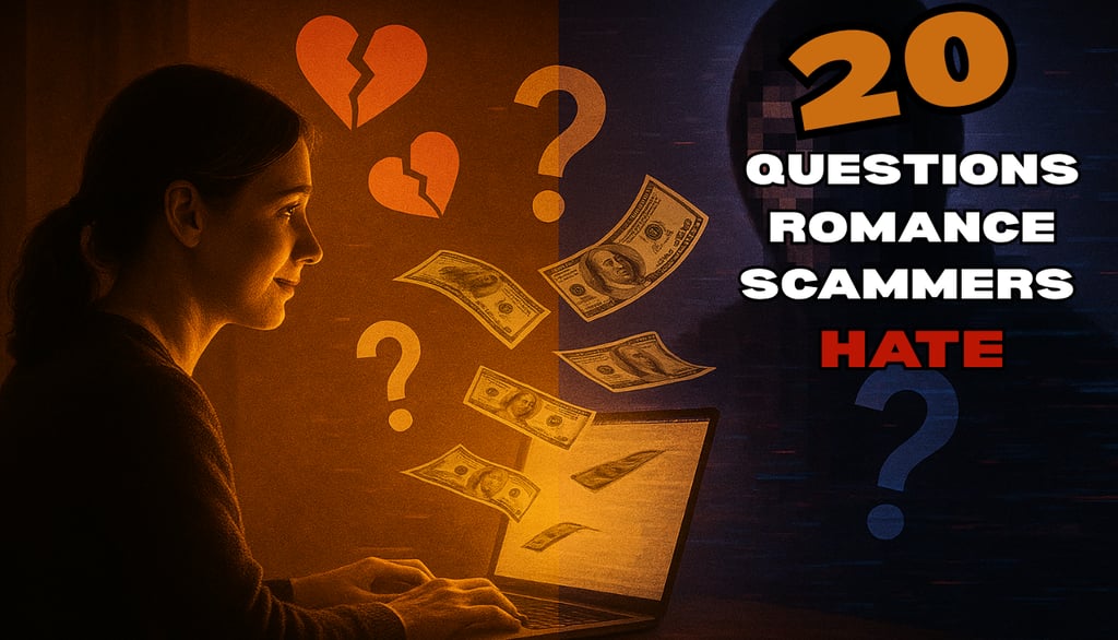 20 questions romance scammers hate