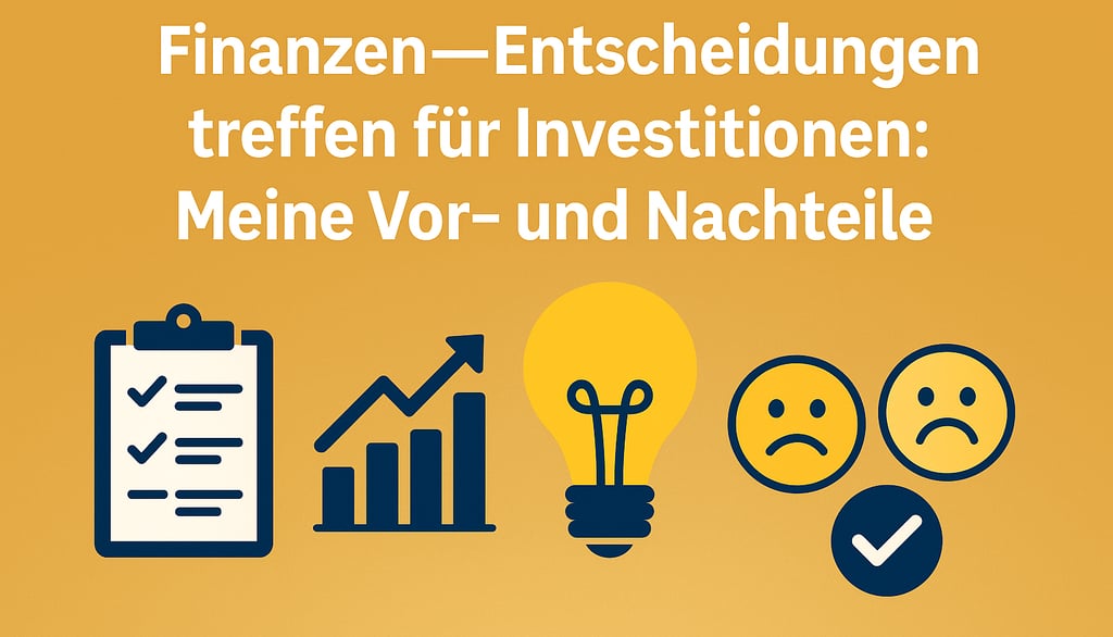 Finanzentscheidungen & Investitionen – ETF, P2P, Gold, Vorteile & Nachteile.