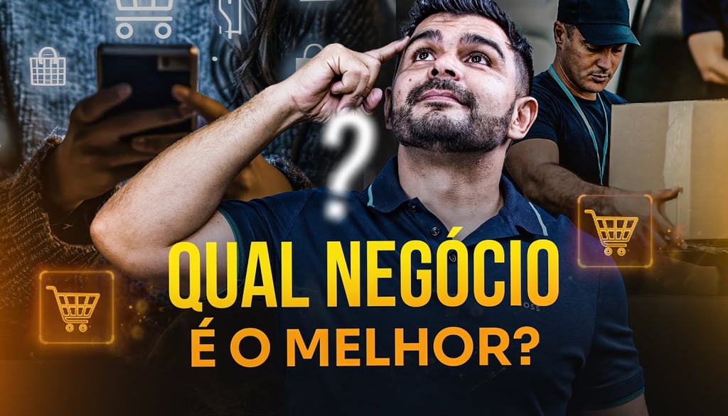 imagem mostra um rapaz questionando qual negócio é melhor? CLT Emprego, ou negócio próprio.
