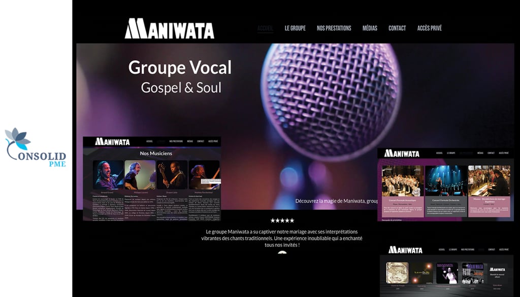 Création d'un site Internet pour une association culturelle Amboise Tours Paris