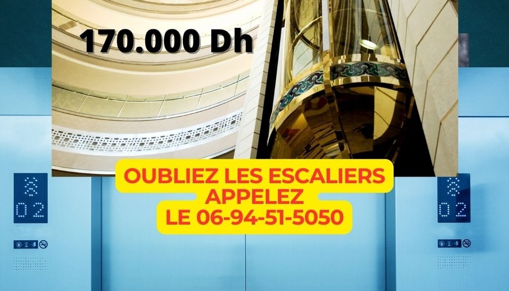 Prix ascenseur Maroc 170000