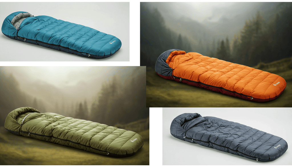 different types of sleeping bags for camping, and cold weather