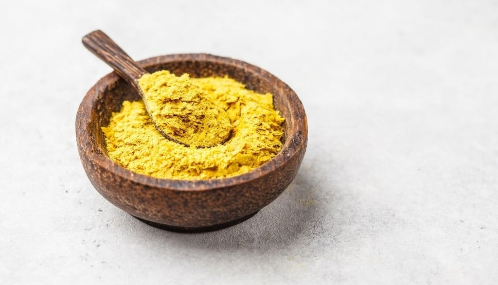 a bowl of vegan nutritional yeast