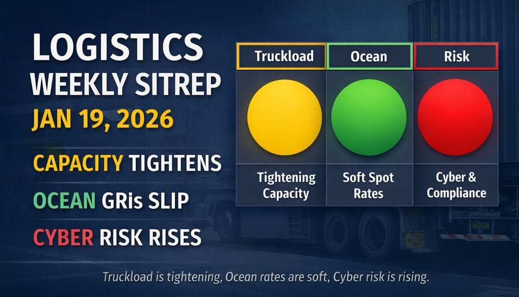 Logistics Weekly Situation Report