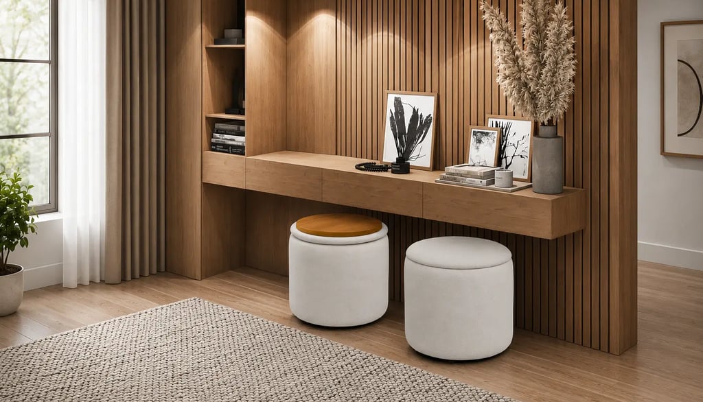 Conjunto de pufes