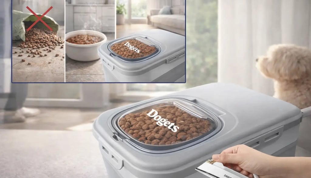 Porta ração retrátil