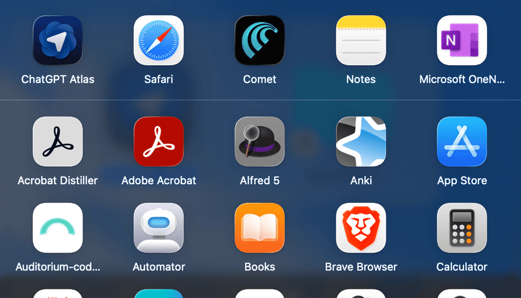 a phone screen showing a bunch of app icons