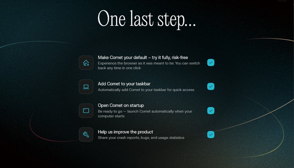 a one last step button on a computer screen