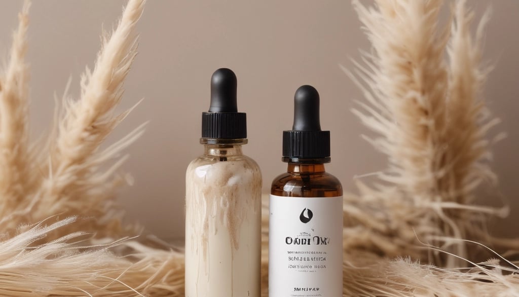 a white tube with a black label