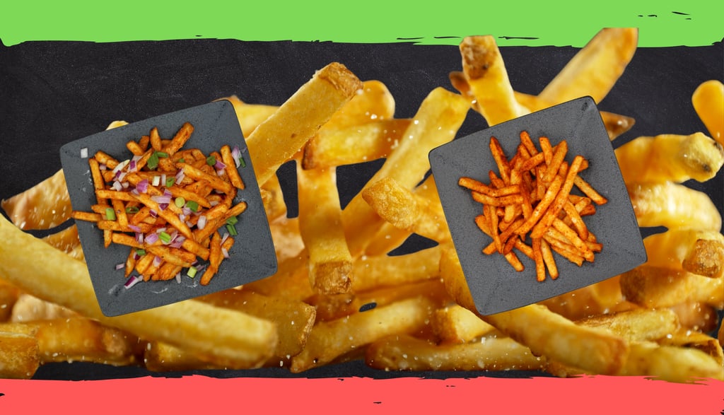 Crispy Fries at Samosa Bar - Perfectly seasoned and served with Indian street food