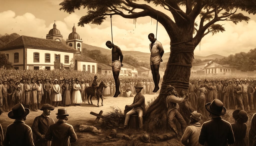 A Árvore dos Enforcados em Araxá, um símbolo sombrio da história local, associada a lendas de injust