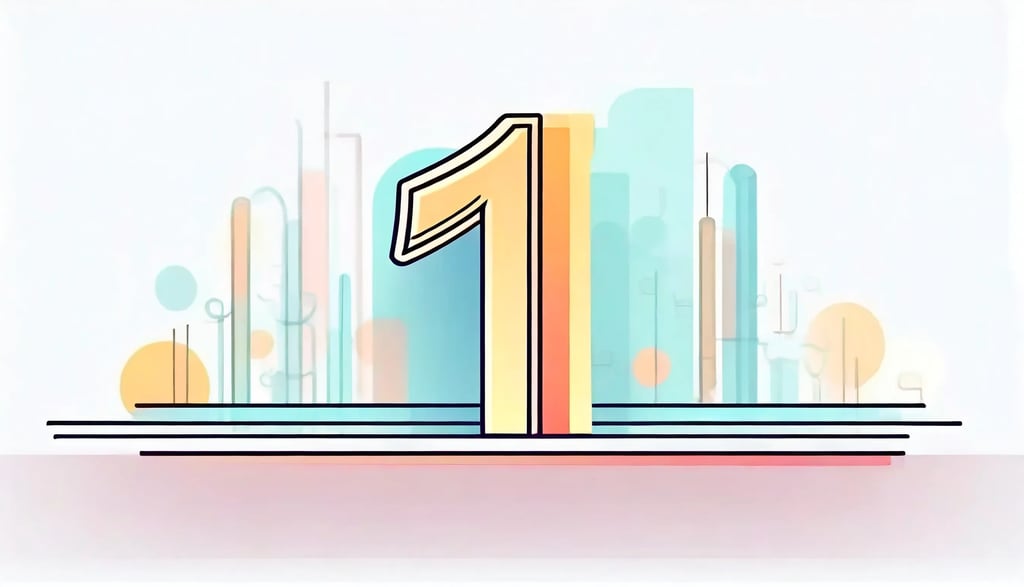 a book with a number one on it