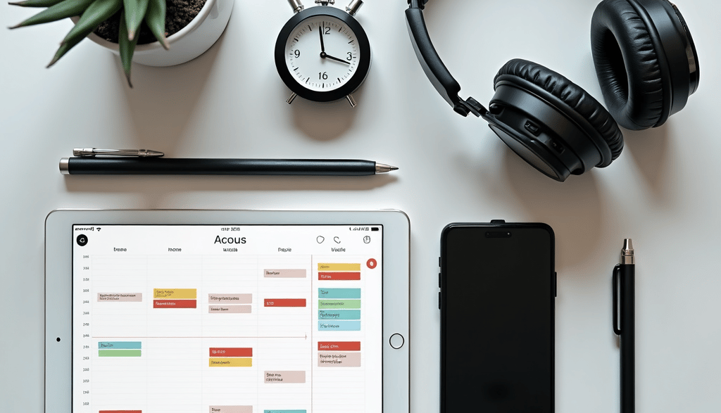 ADHD person using smart devices as integrated digital brain system.