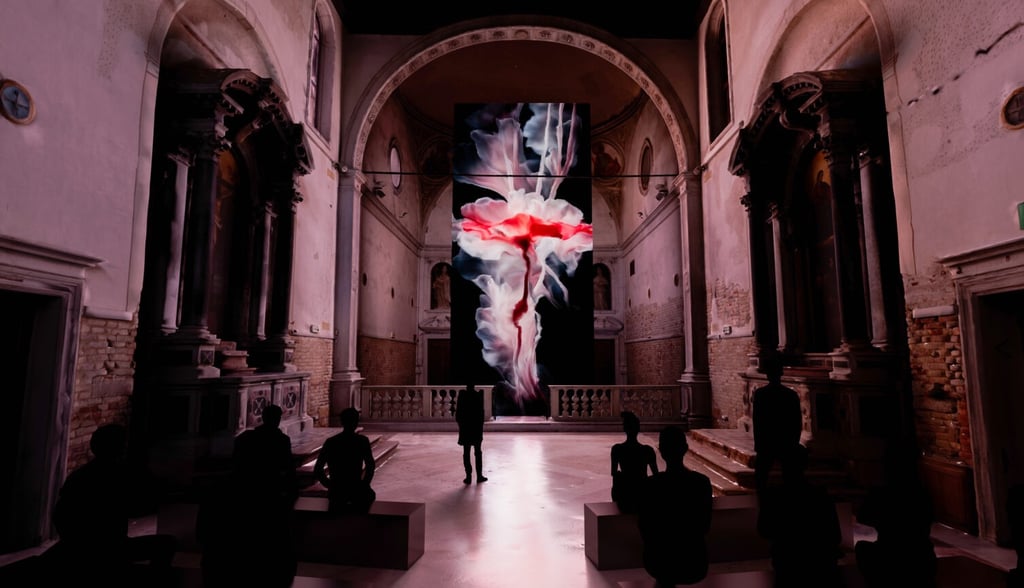 Artistas como Memo Akten exploram a interseção entre arte, tecnologia e meio ambiente.
