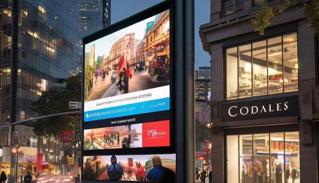 digital outdoor sign for business