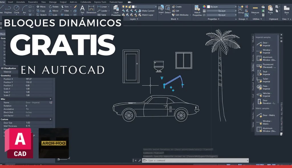 Bloques dinámicos GRATIS de AutoCAD
