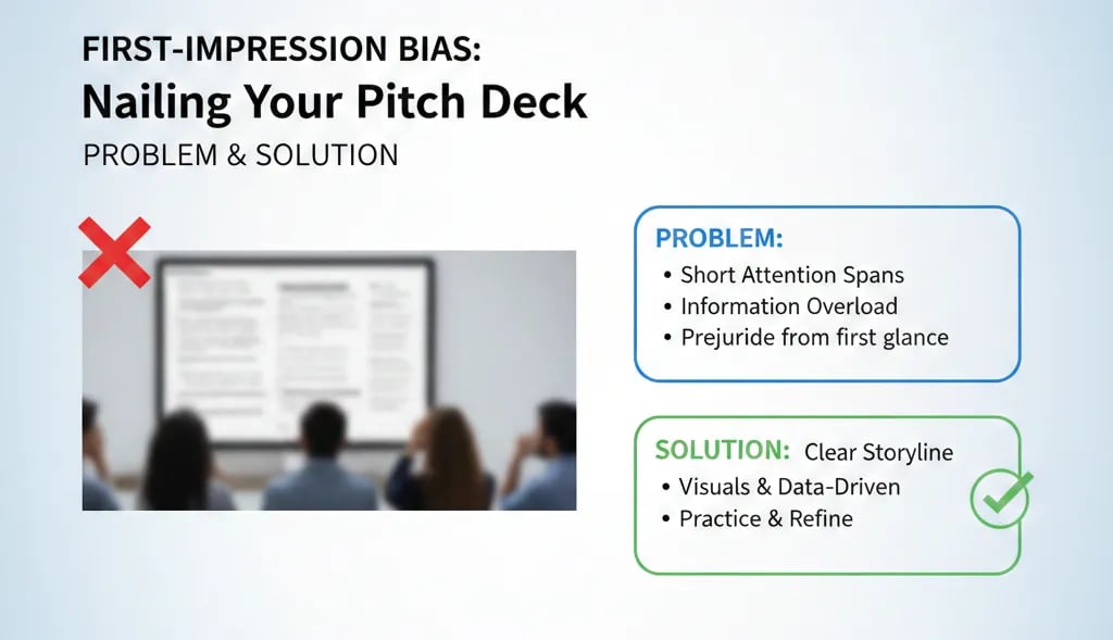 First-Impression Bias: Nailing Your Pitch Deck Problem and Solution