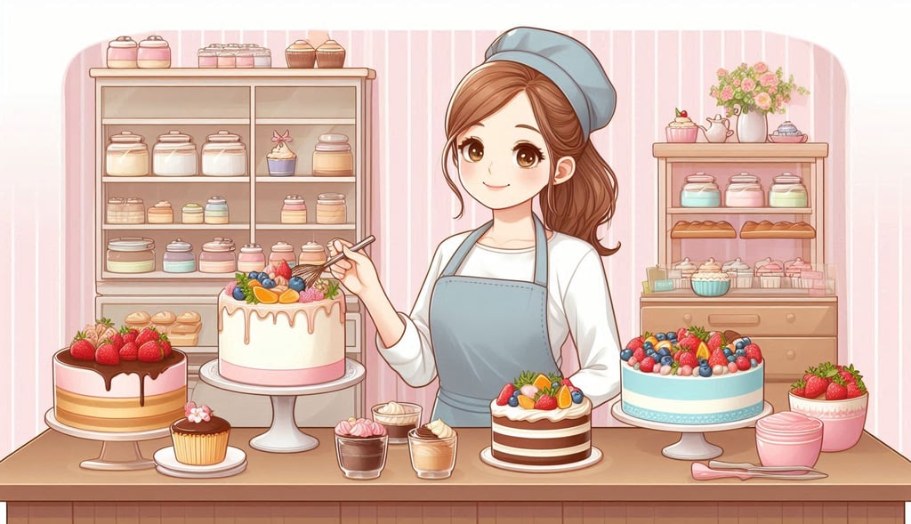 Cake Walk - Online Cake Shop System - Women Baker Making Delicious Cake