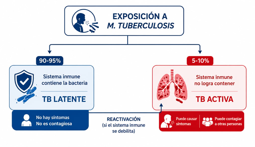  qué ocurre tras la exposición a la bacteria de la tuberculosis
