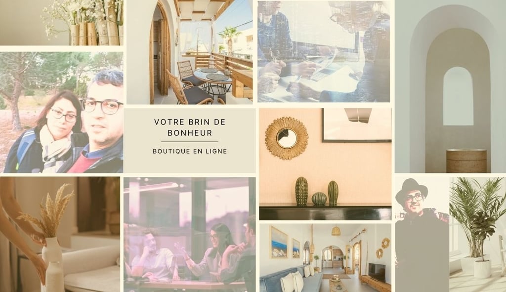 a collage of photos of a woman in a living room