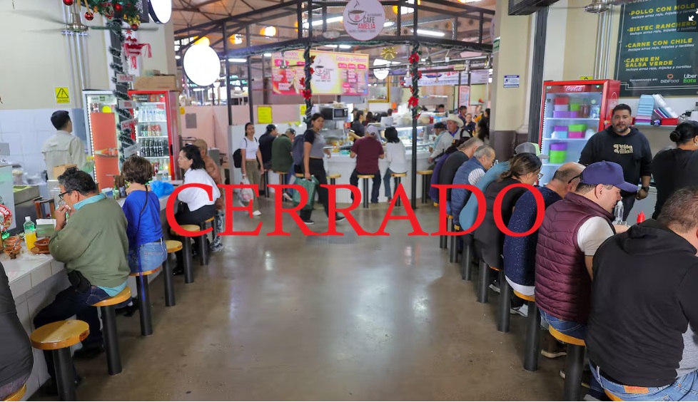 Cierran el Mercado Municipal para cambiar cableado.