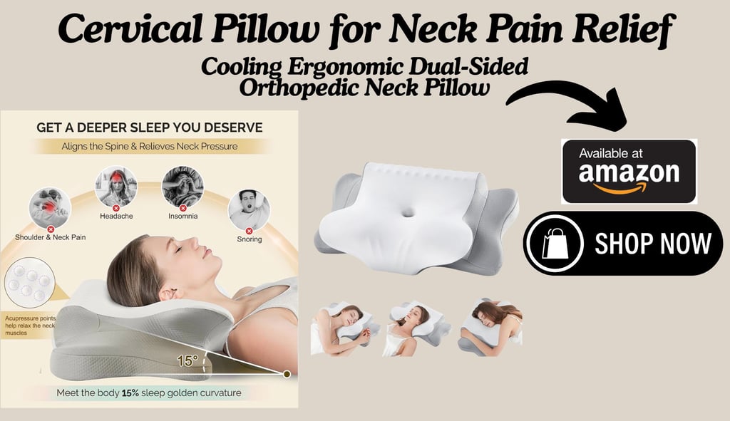 Cervical Pillow for neck pain relief