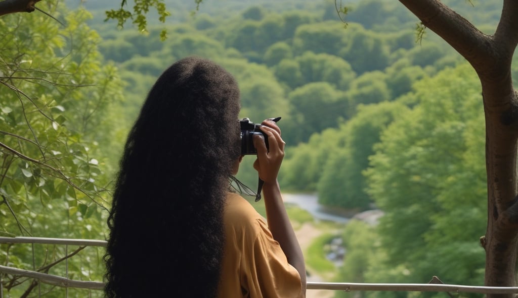 woman sitting on grey cliff