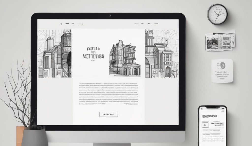 a desktop computer monitor screen displaying a website page