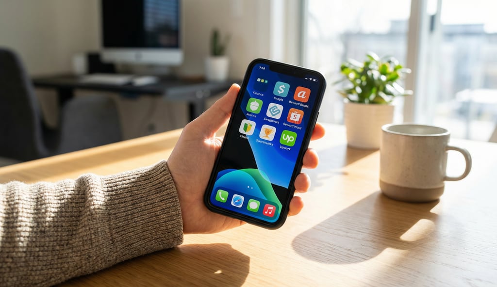 a person holding a phone in their hand