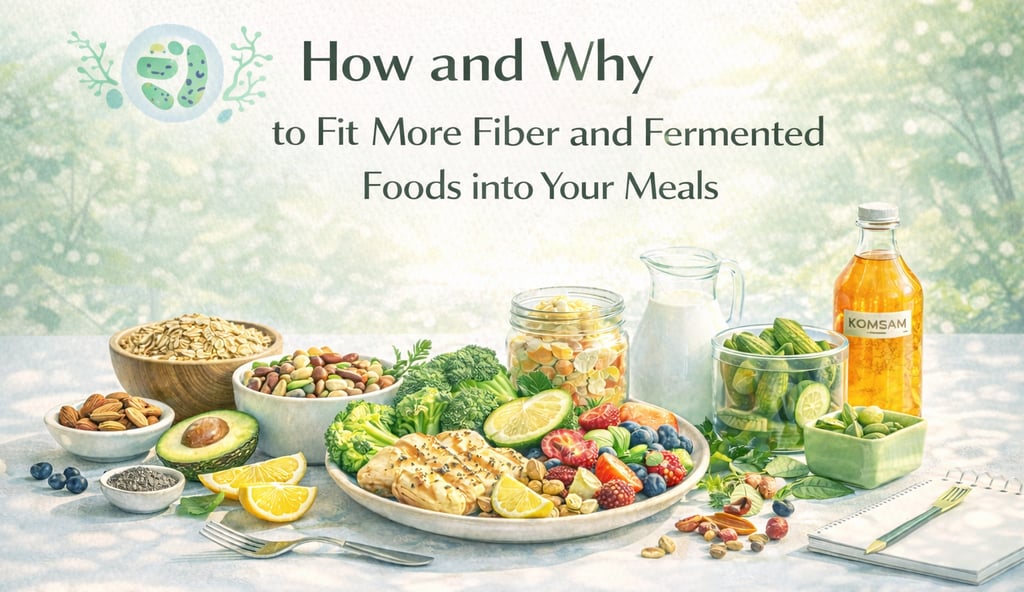 How and Why to Fit More Fiber and Fermented Foods into Your Meals