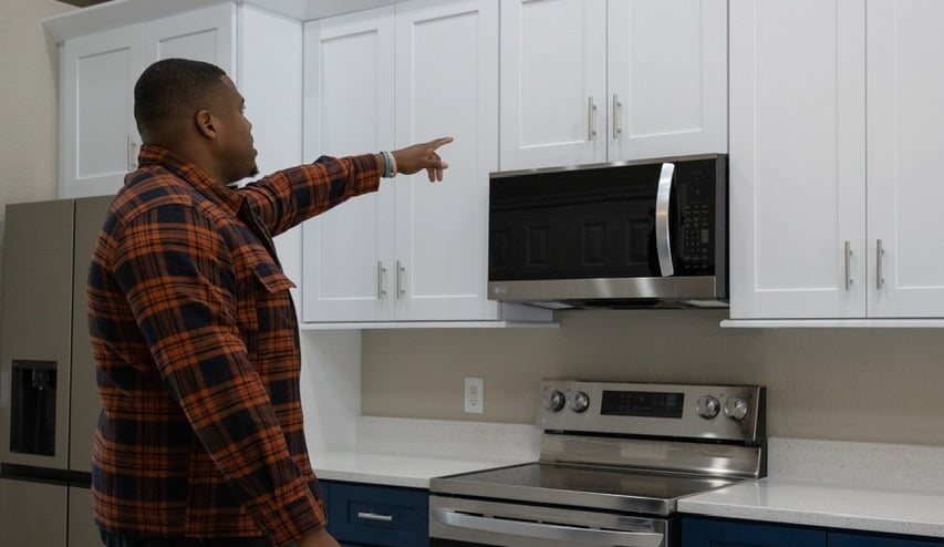 realtor pointing