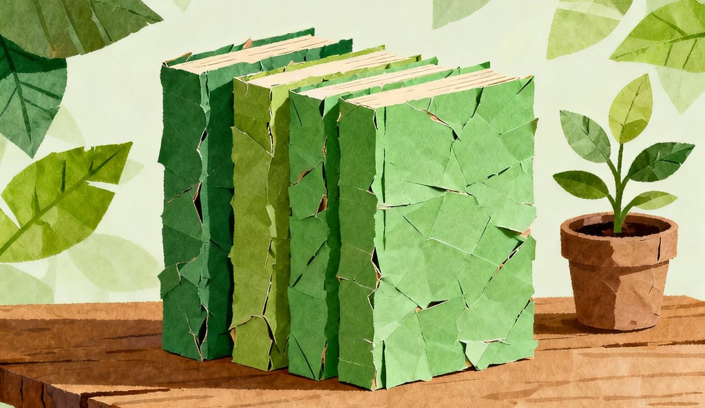 Conceito de sustentabilidade na indústria editorial brasileira com materiais ecológicos
