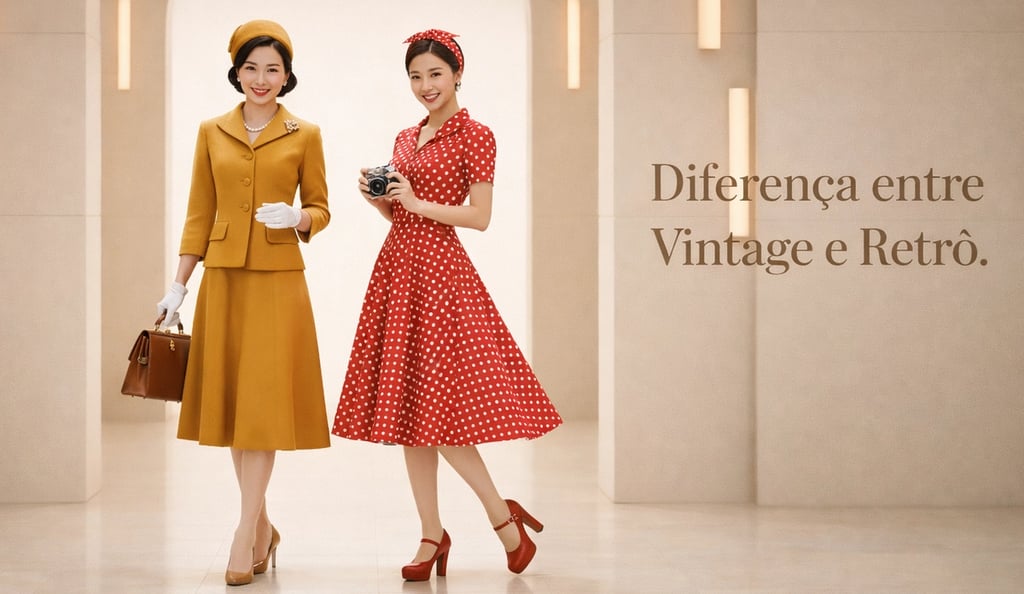 Qual a diferença entre vintage, retrô e antiguidades