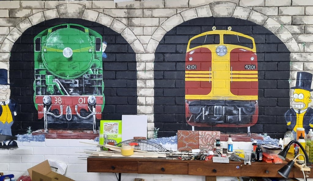 A mural painted by one of our members