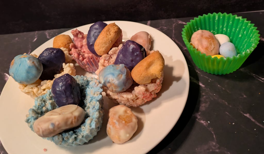 Easter eggs and nests