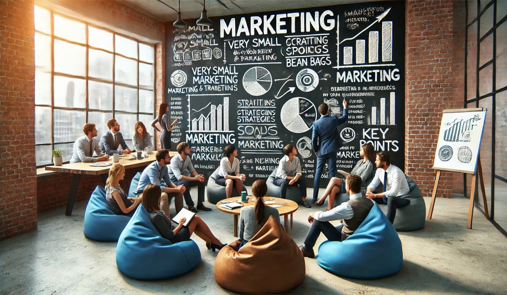 a group of people sitting around a table with bean bags