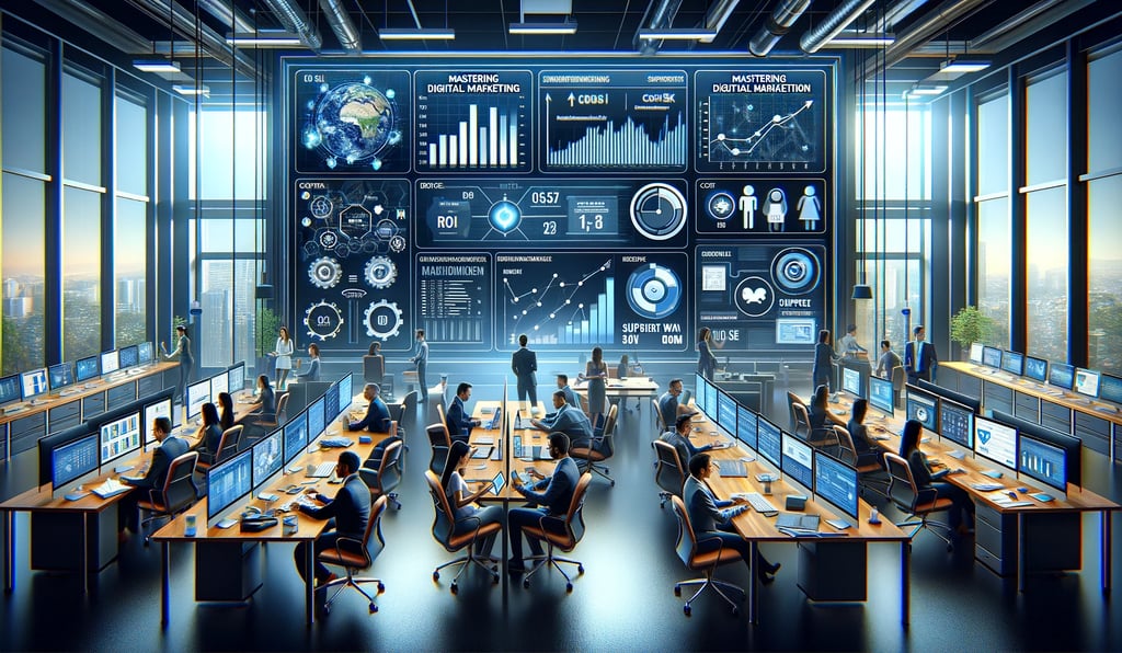 a large room with a bunch of people sitting at desks