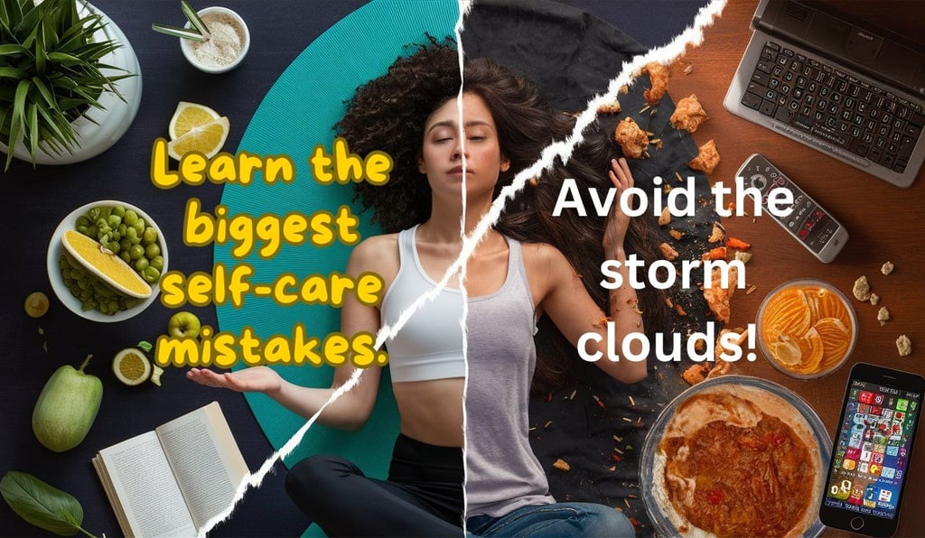 Photo illustrating mistakes people make when learning Self-Care