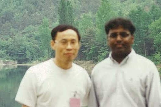 Lee and I in May 1980 near the camp site