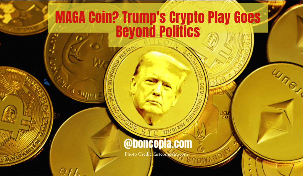a pile of gold coins with a man in a suit and tie