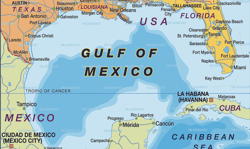 a map of the gulf of mexico