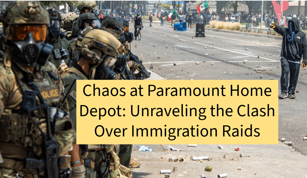 Chaos at Paramount Home Depot: Unraveling the Clash Over Immigration Raids