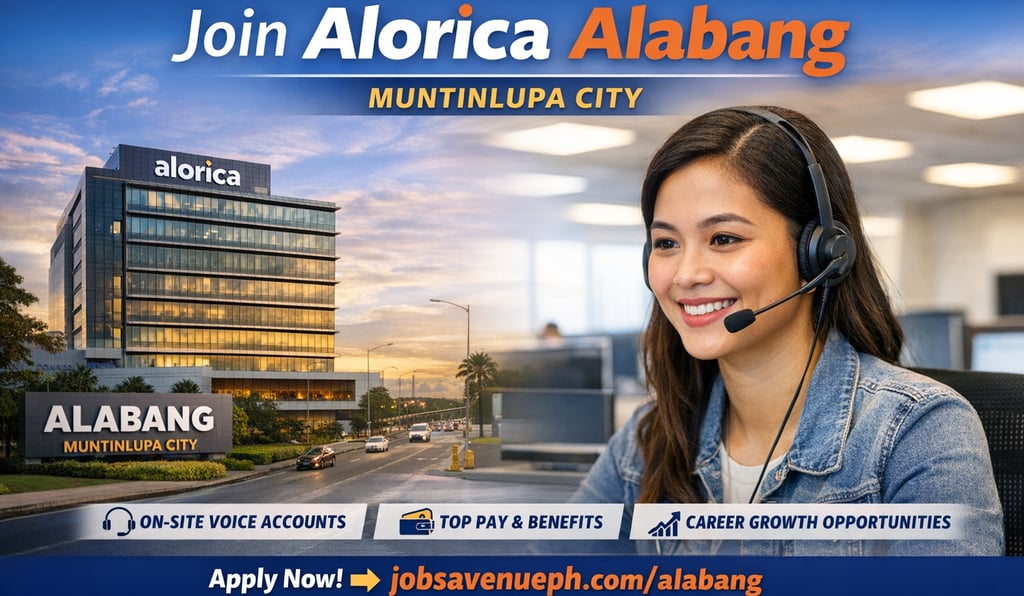 Alorica Alabang BPO Jobs Call Center Hiring Non VOice WFH Work From Home Ibex Concentrix Foundever