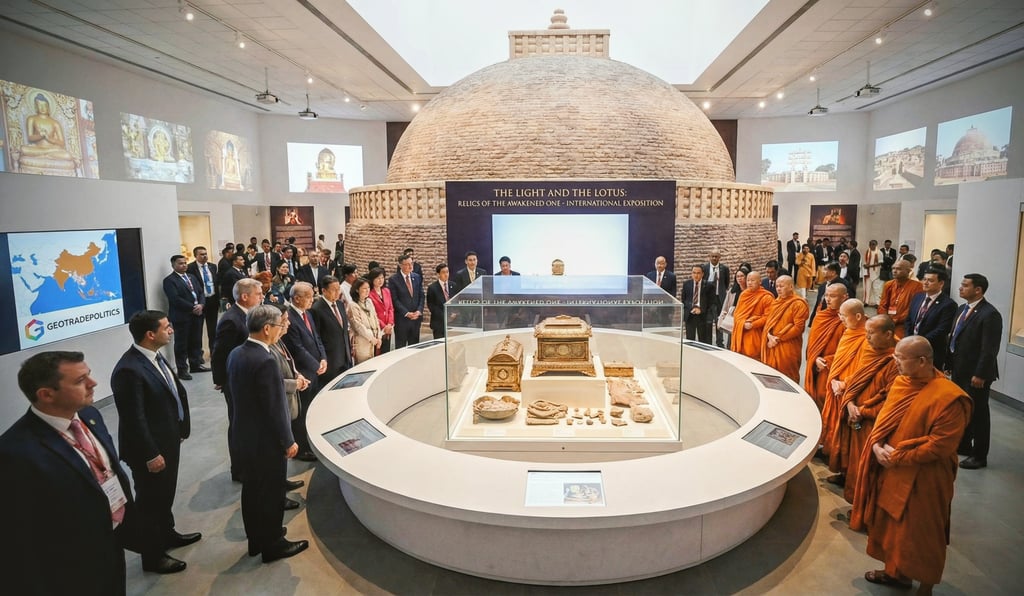 Buddha Relics Open for International Exposure at New Delhi